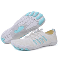 URGRUND Weiß-Blau — Barfußschuh für jeden Tag