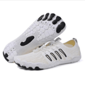URGRUND Weiß-Schwarz — Barfußschuh für jeden Tag