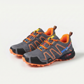 WILDNIS Grau-Orange — Wanderschuh mit breiter Zehenbox